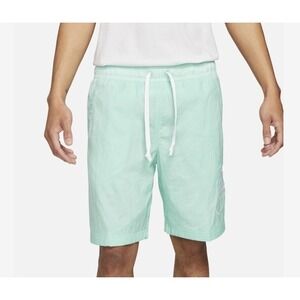 NIKE Sportswear Woven Alumni Shorts Mint‎ Blue Men's Size M *NEW* DB3810-382